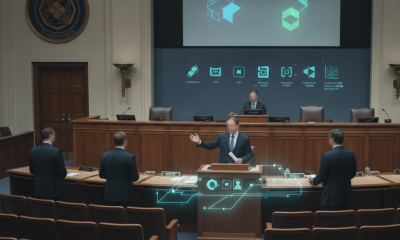 Lawmakers discussing the National Patient Safety Board Act of 2026 in a legislative chamber with digital graphics.