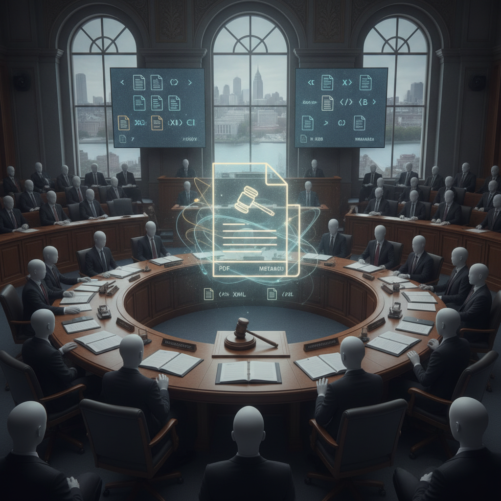 Illustration of lawmakers around a hearing table with a glowing document icon, — H. Res. 1630 opportunity youth resolution