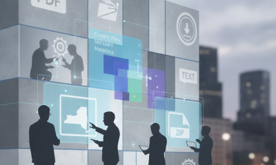Silhouettes of people interacting with digital interfaces displaying f — Gunnery Sergeant Ruben Santos Post Office Medford