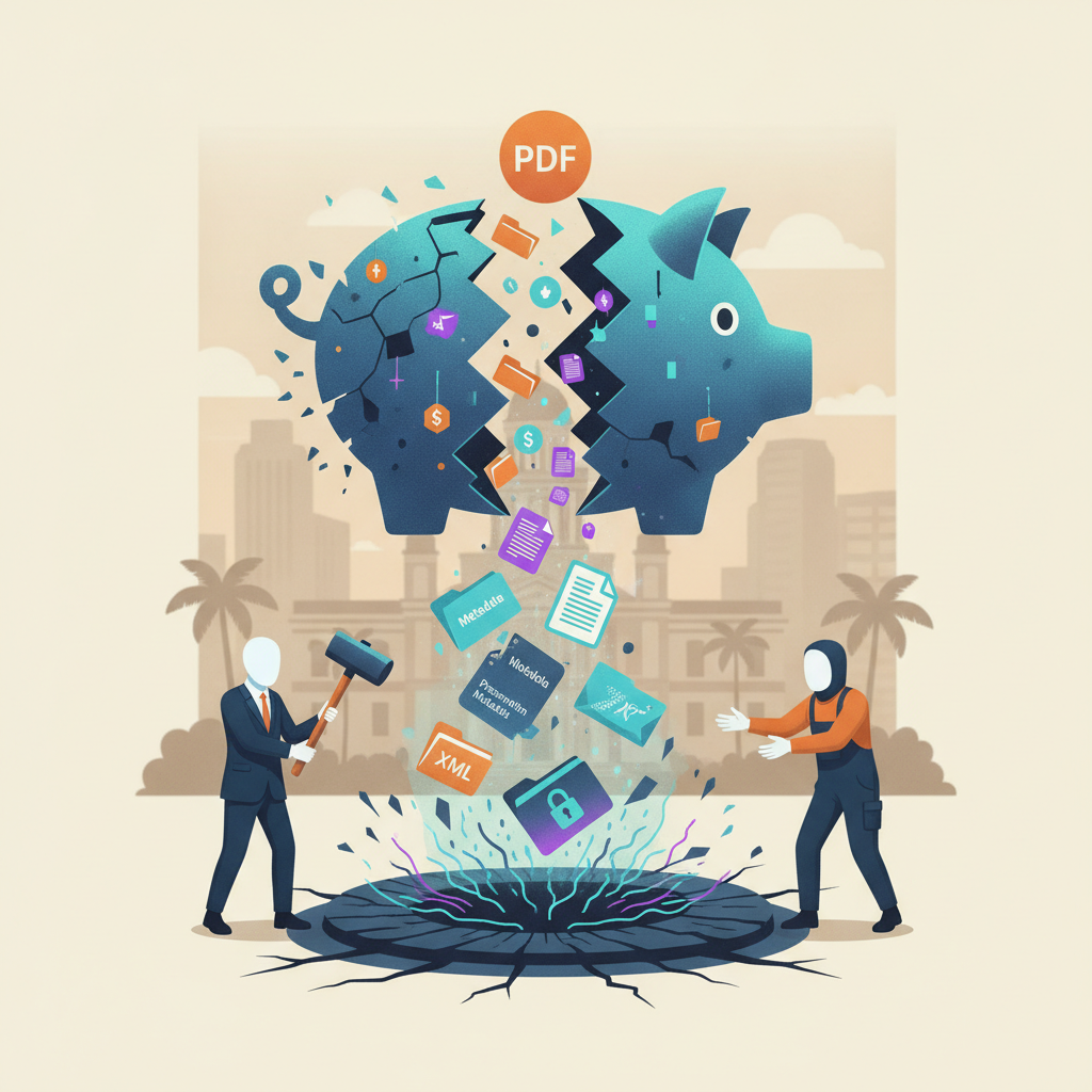 Illustration depicting two figures representing contractors with a — No Cash for Incompetent and Malicious Contractors Act