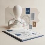 Illustration of a faceless figure reviewing a document beside XML and metadata fil — HJ Res 219 natural born citizen judge