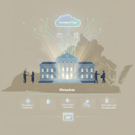 Illustration of a government building connected to cloud-based content files and metad — Honesty in Government Act of 2026