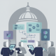 Illustration of digital documents and metadata icons over a domed government bui — Performance Life Disclosure Act of 2026