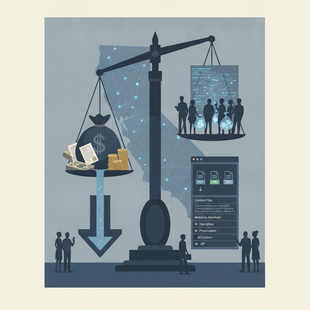 A scale balancing money and advocacy groups, symbolizing the End Tax Breaks for Dark Money Act.