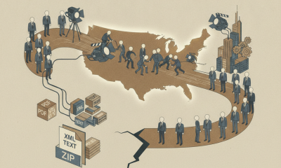 Illustration depicting a map of the USA with film product — Motion Picture Television and Entertainment Revitalization Act