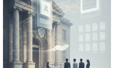 Group of people in business attire standing in front of a classical building with digital overlays r — SUCCESS Act of 2026